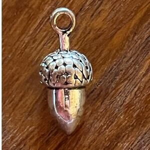 Silver Acorn Charm Bracelet